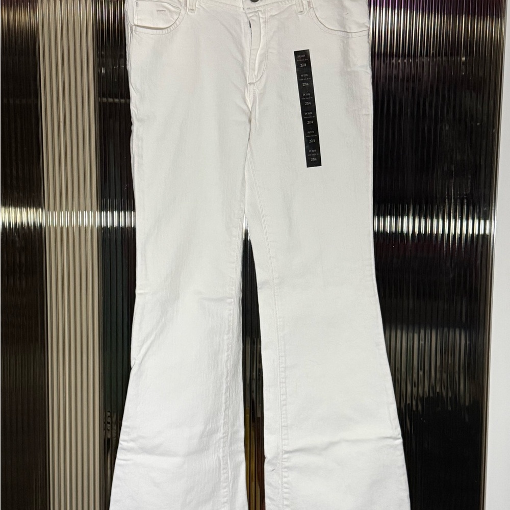 Banana Republic Women's White Flare Jeans